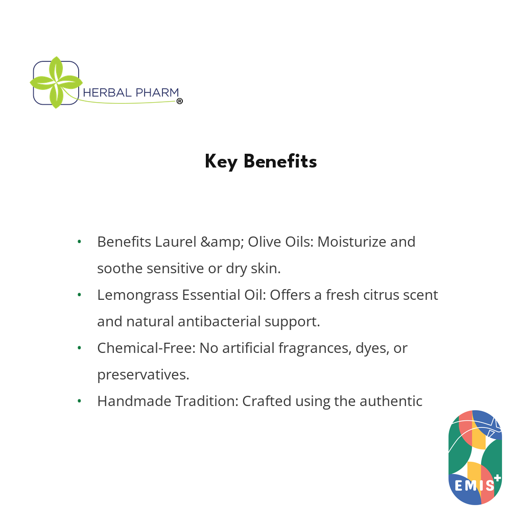 Laurel soap with Lemongrass - 125g