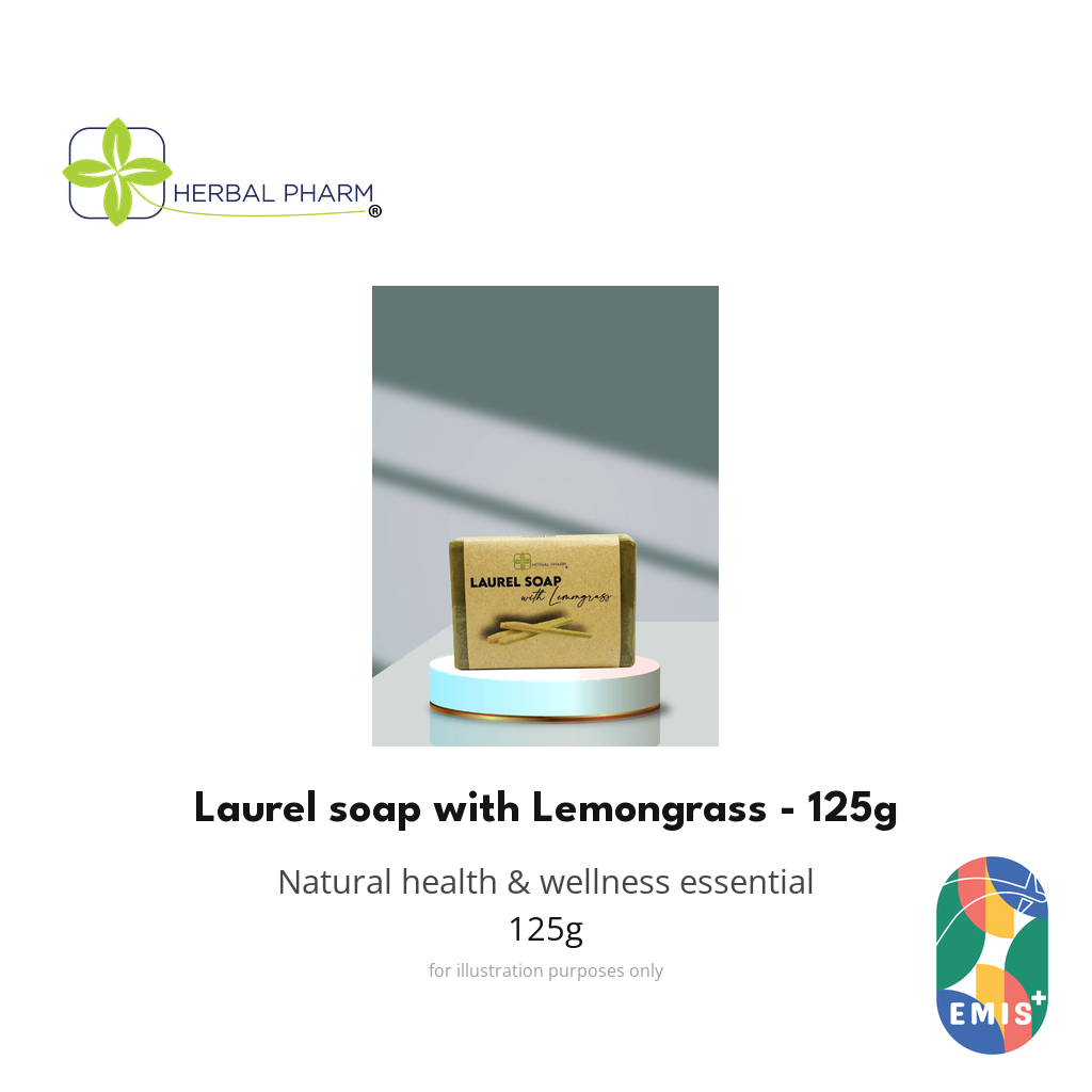 Laurel soap with Lemongrass - 125g