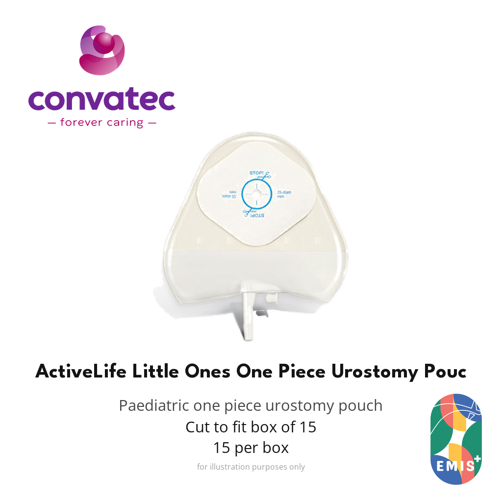 ConvaTec ActiveLife Little Ones One Piece Urostomy Pouch, Paediatric