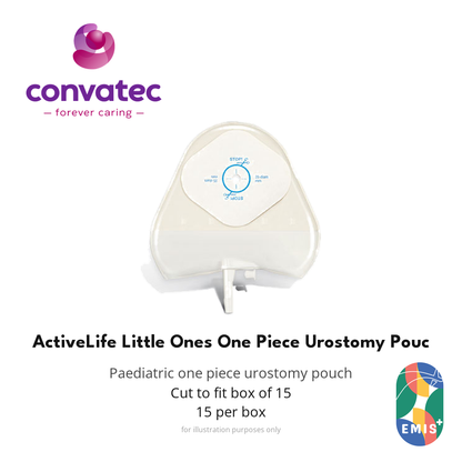 ConvaTec ActiveLife Little Ones One Piece Urostomy Pouch, Paediatric