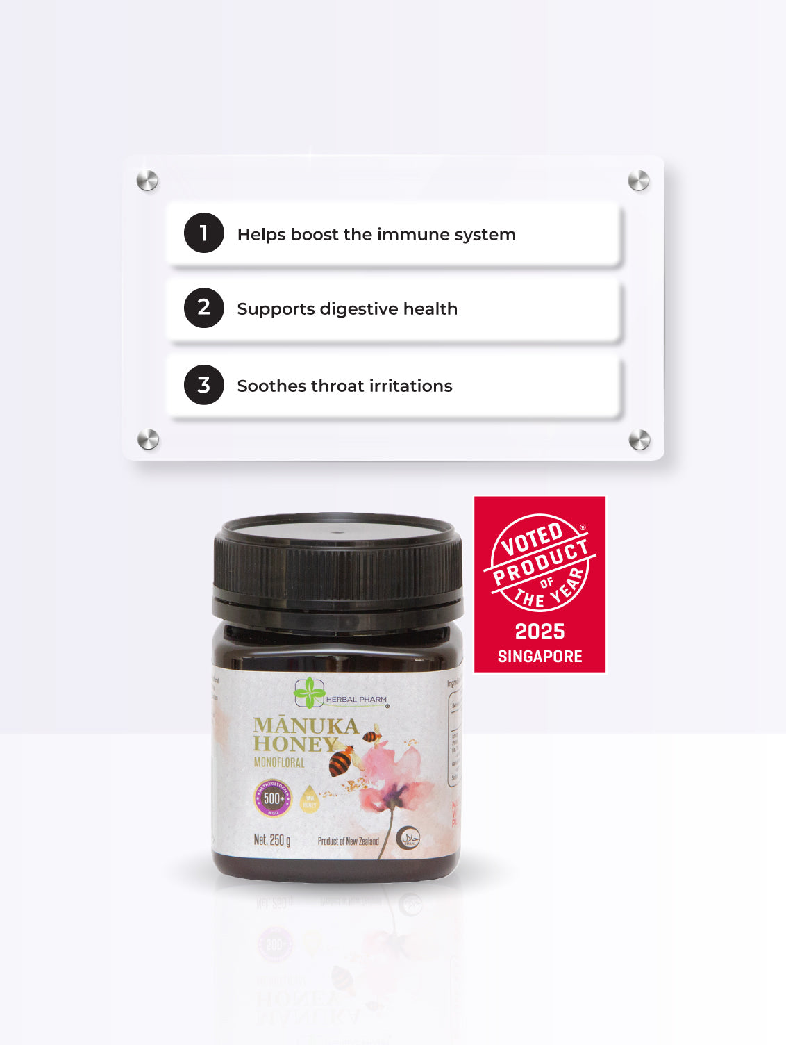 Herbal Pharm Manuka Honey 500+ 250g - Herbal Pharm Singapore