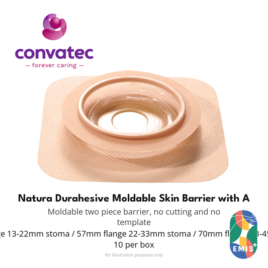 ConvaTec Natura Durahesive Moldable Skin Barrier with Accordion Flange