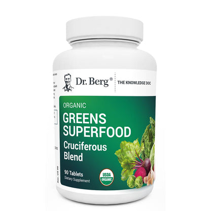 Dr. Berg Organic Greens Superfood - Advanced Cruciferous Blend Tablets