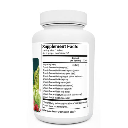 Dr. Berg Organic Greens Superfood - Advanced Cruciferous Blend Tablets
