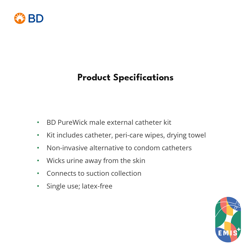 BD PureWick Male External Catheter Kit — EMIS+ Singapore