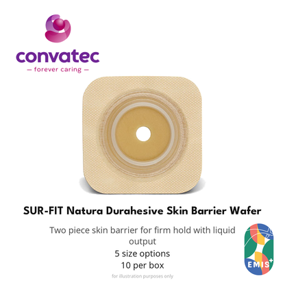 ConvaTec SUR-FIT Natura Durahesive Skin Barrier Wafer, Cut to Fit