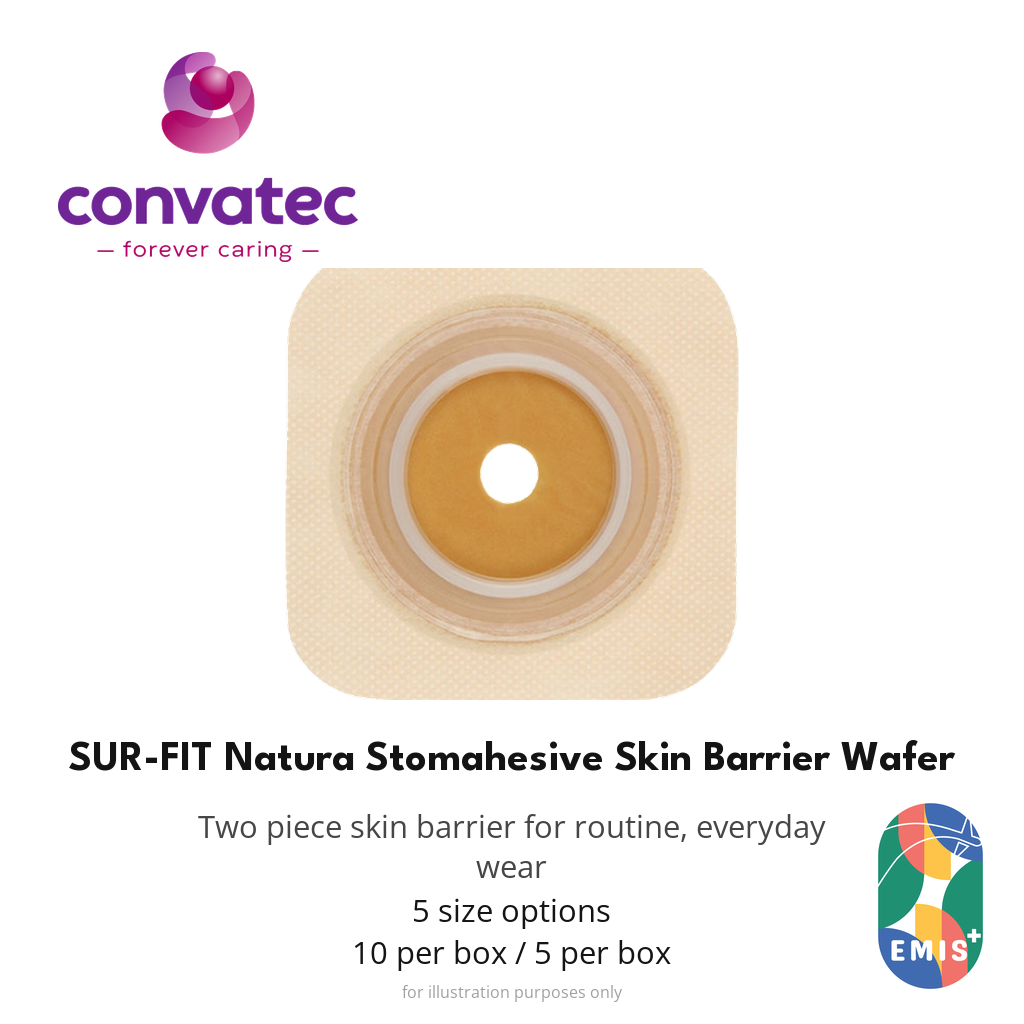 ConvaTec SUR-FIT Natura Stomahesive Skin Barrier Wafer, Cut to Fit