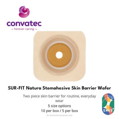 ConvaTec SUR-FIT Natura Stomahesive Skin Barrier Wafer, Cut to Fit