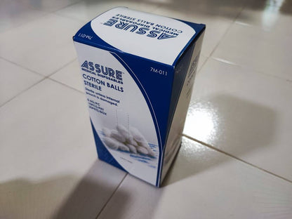 [Bundle of 20] ASSURE Cotton Ball Sterile 0.5G