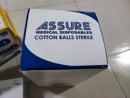 [Bundle of 20] ASSURE Cotton Ball Sterile 0.5G