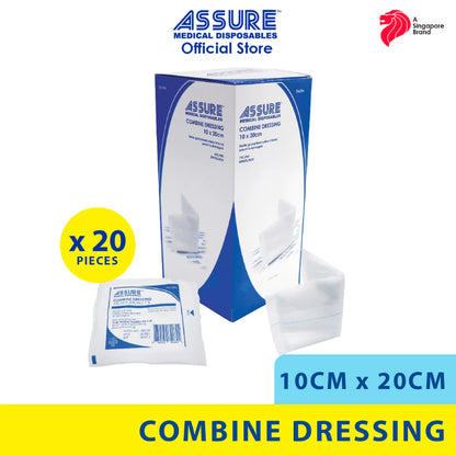 [Bundle of 20] ASSURE Combine Dressing 10cm X 20cm