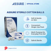 [Bundle of 20] ASSURE Cotton Ball Sterile 0.5G