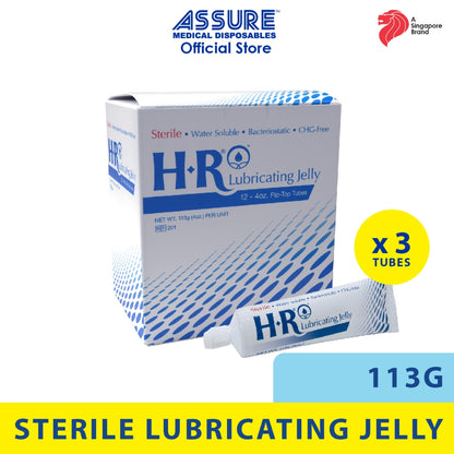 [Bundle of 3] HR Sterile Lubricating Jelly With Flip-Top Tube 113G