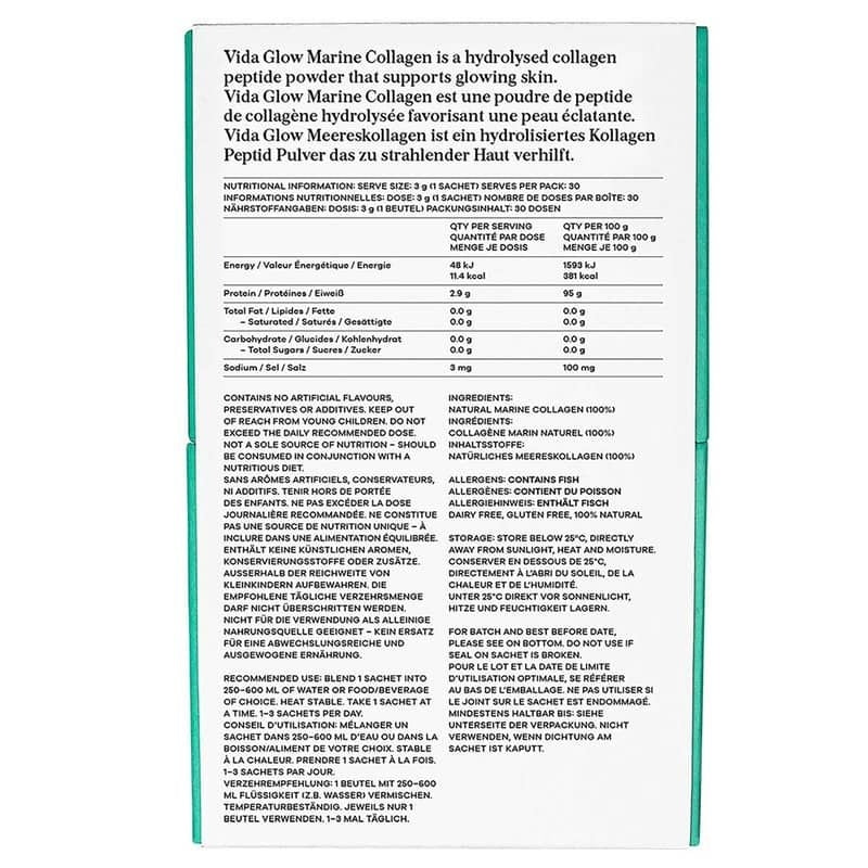 Vida Glow Marine Collagen Skin Rejuvenation - 30 Sachets