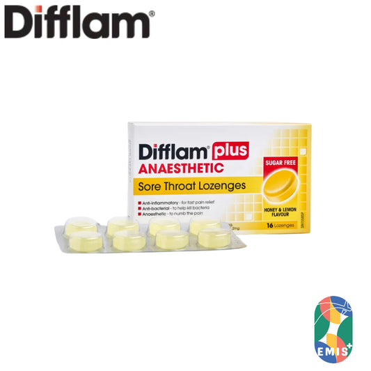 Difflam Plus Anaesthetic Sore Throat Lozenges