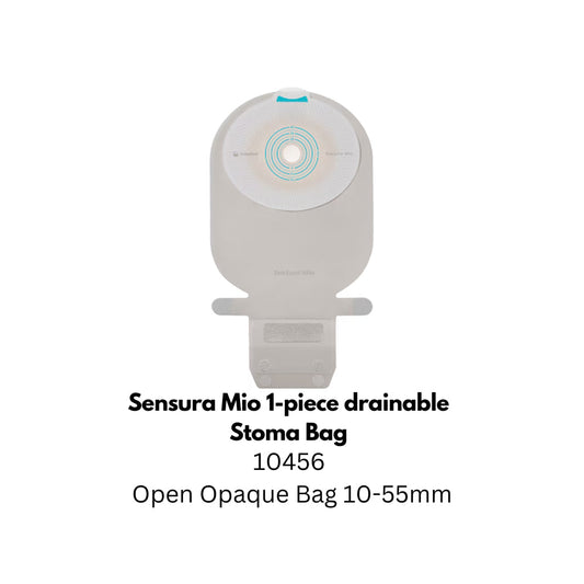 (1 Piece) 10456 Coloplast Sensura Mio 1-piece drainable Stoma Bag (Open Opaque Bag 10-55mm)