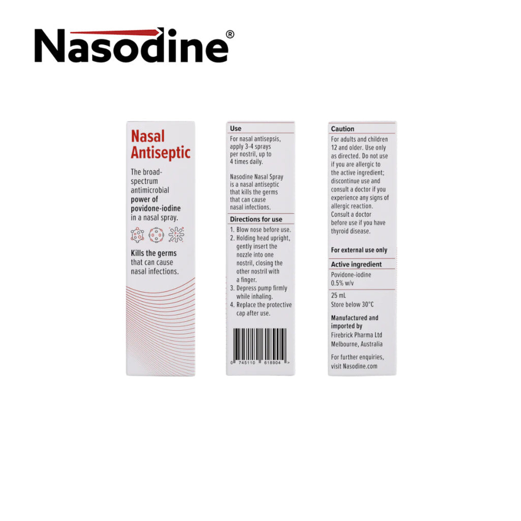 Nasodine Nasal Antiseptic Sinus Spray 25ml