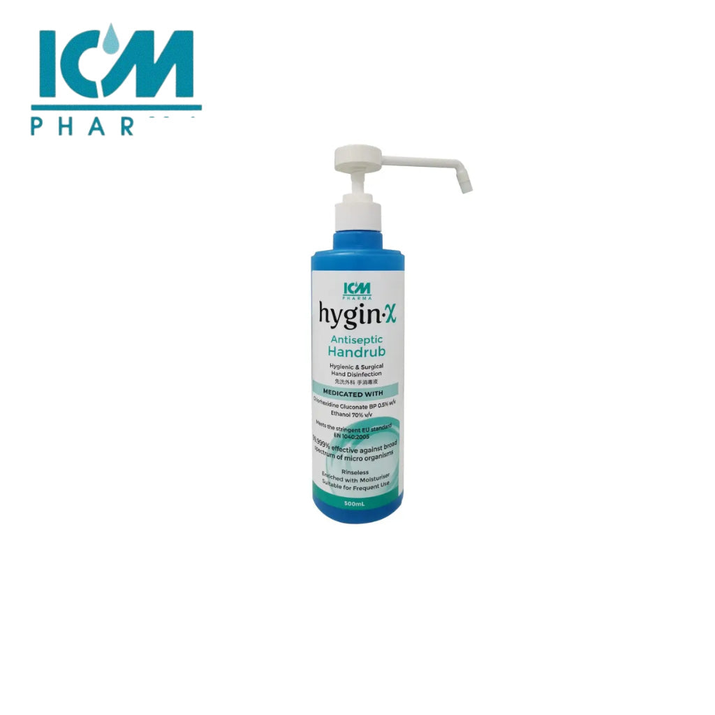 [500ml] Hygin.X Antiseptic Handrub (Rinseless Hand Sanitiser) Hyginx