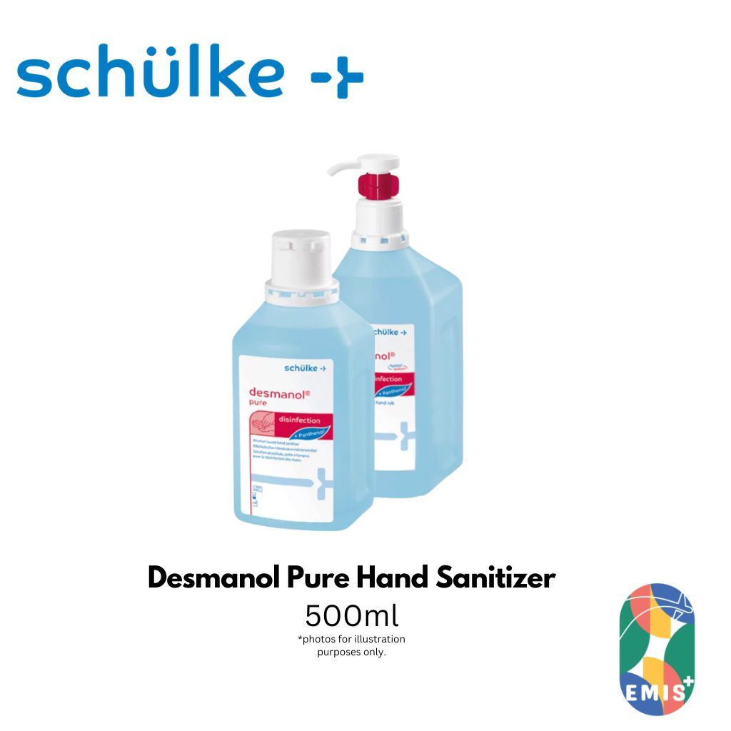 [500ml] Schulke Desmanol Pure Hand Sanitizer for Medical Healthcare Professional and Hygiene EMIS+