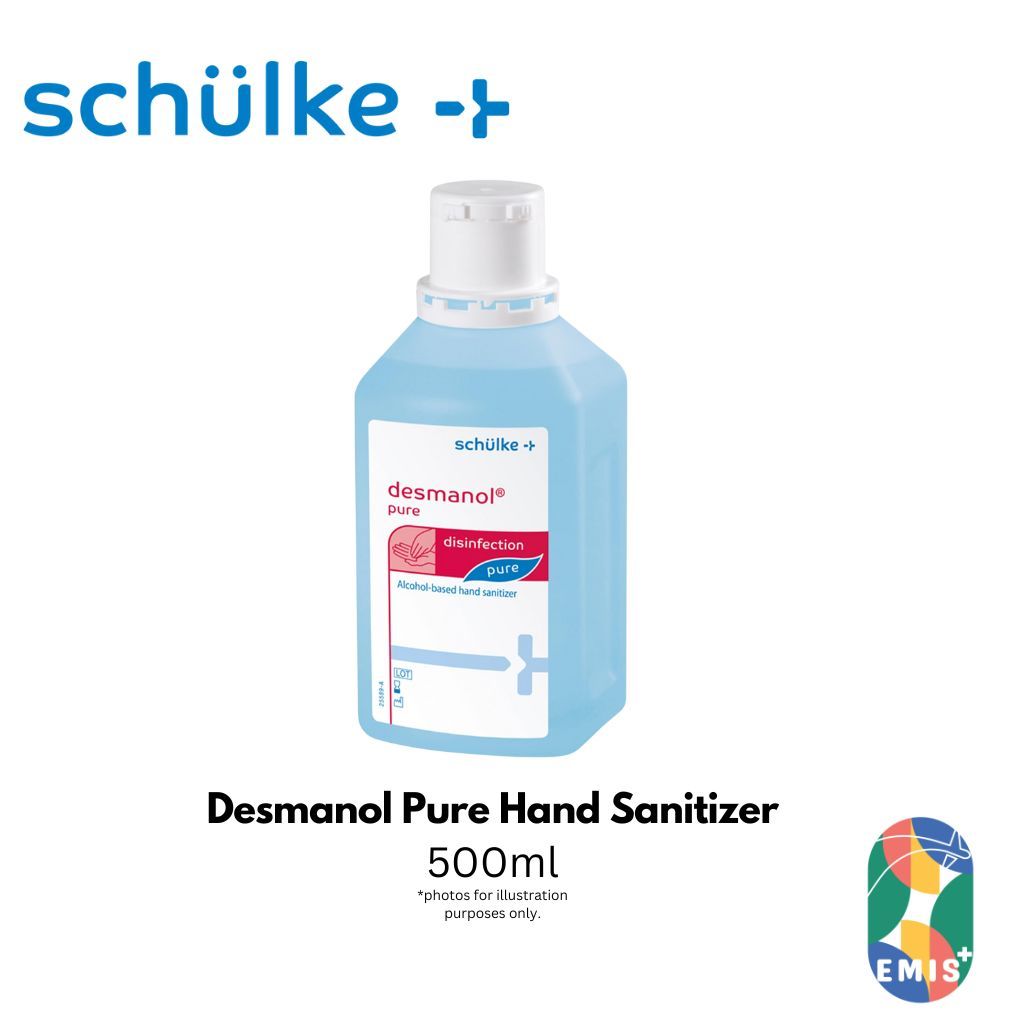 [500ml] Schulke Desmanol Pure Hand Sanitizer for Medical Healthcare Professional and Hygiene EMIS+