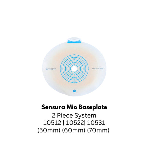 (1 Piece) Coloplast SenSura Mio 2 Piece System Flat Click Baseplate 10512 | 10522 | 10531