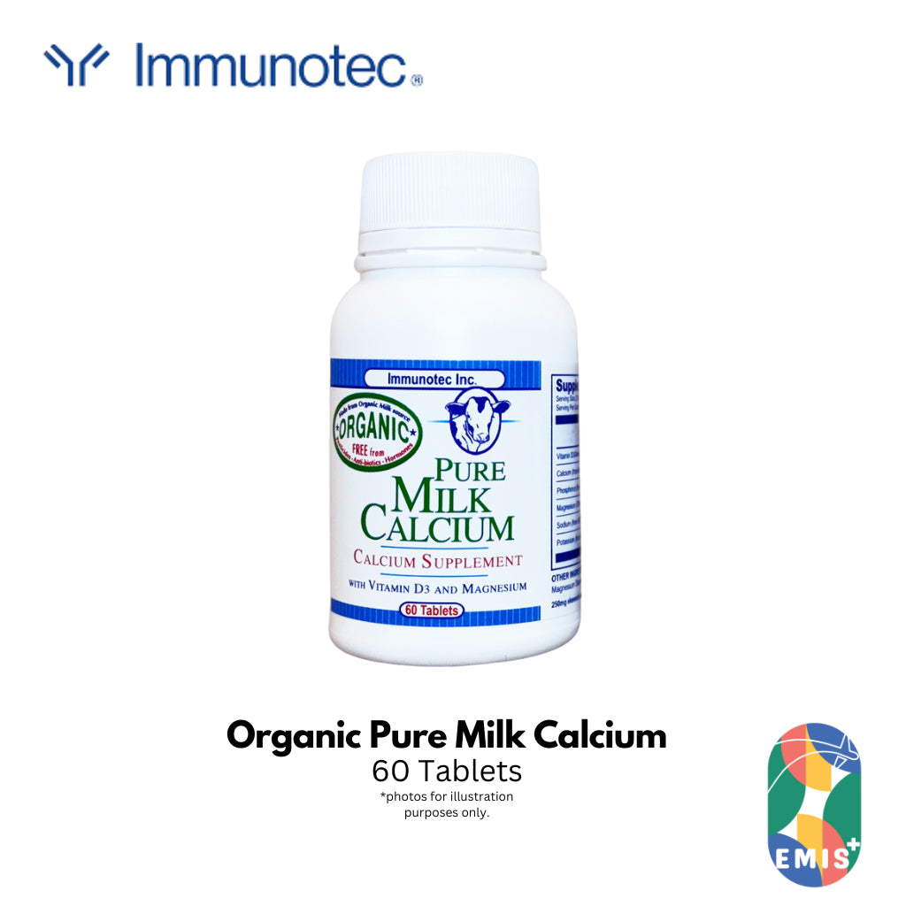 Immunotec Organic Pure Milk Calcium Supplement with Vit D3