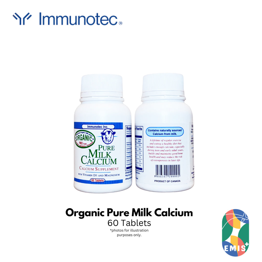 Immunotec Organic Pure Milk Calcium Supplement with Vit D3