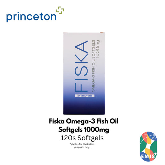[120s] Fiska Omega 3 Double Strength Fish Oil 1000mg High Purity EPA & DHA