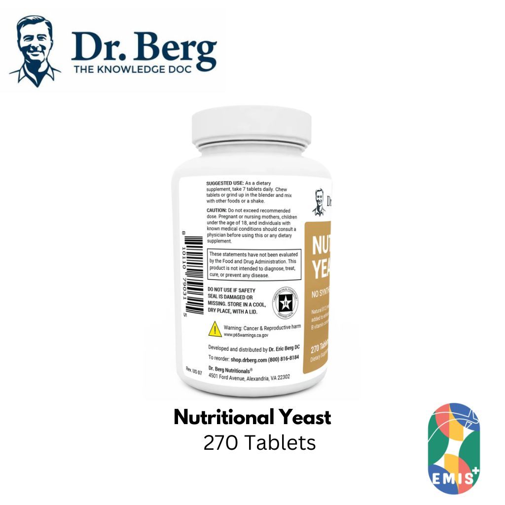 Dr. Berg Nutritional Yeast Tablets with B Complex Vitamins