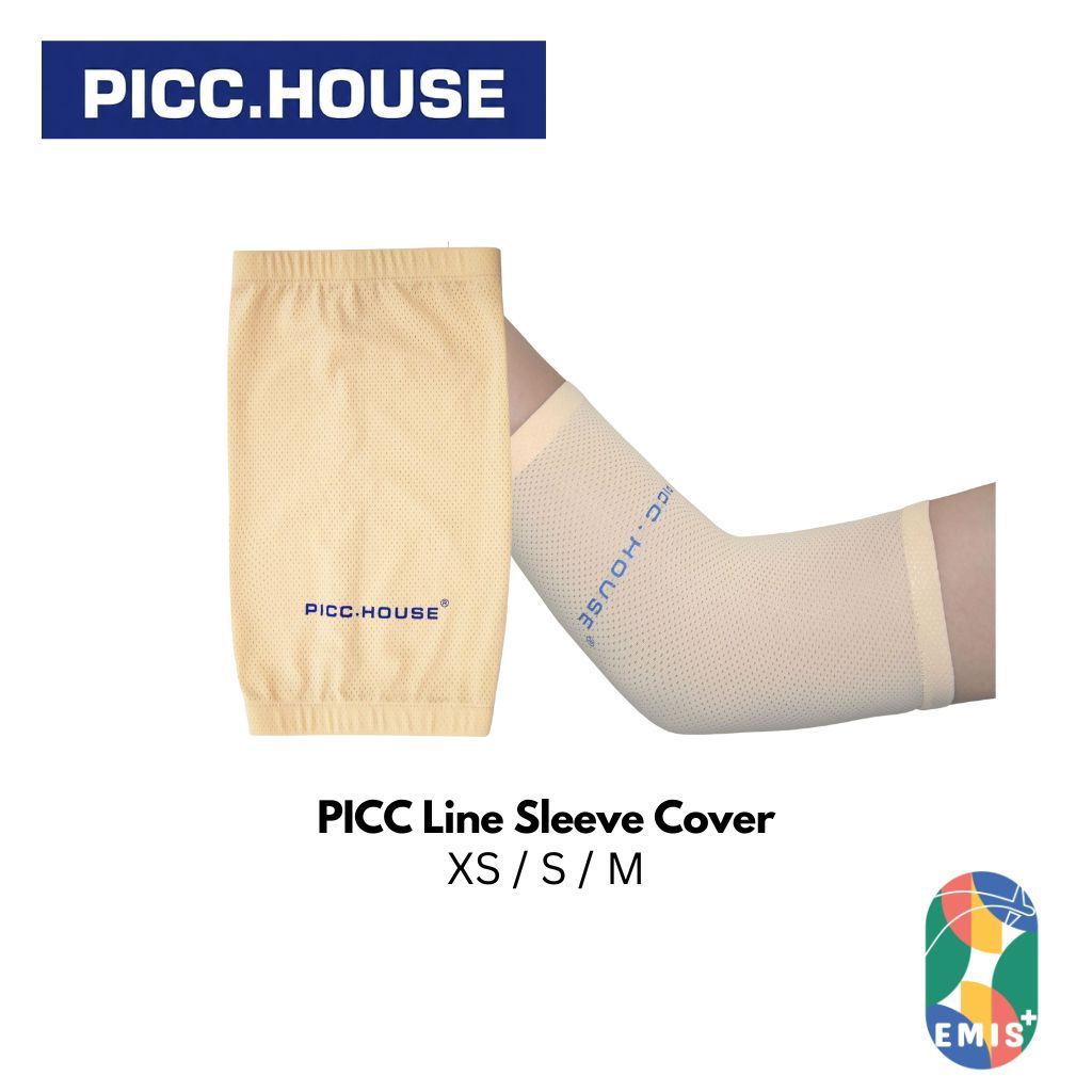 PICC Line Sleeve Cover (2 Pack) | Breathable Mesh | Catheter Protection | Elastic Arm Band | EMIS+