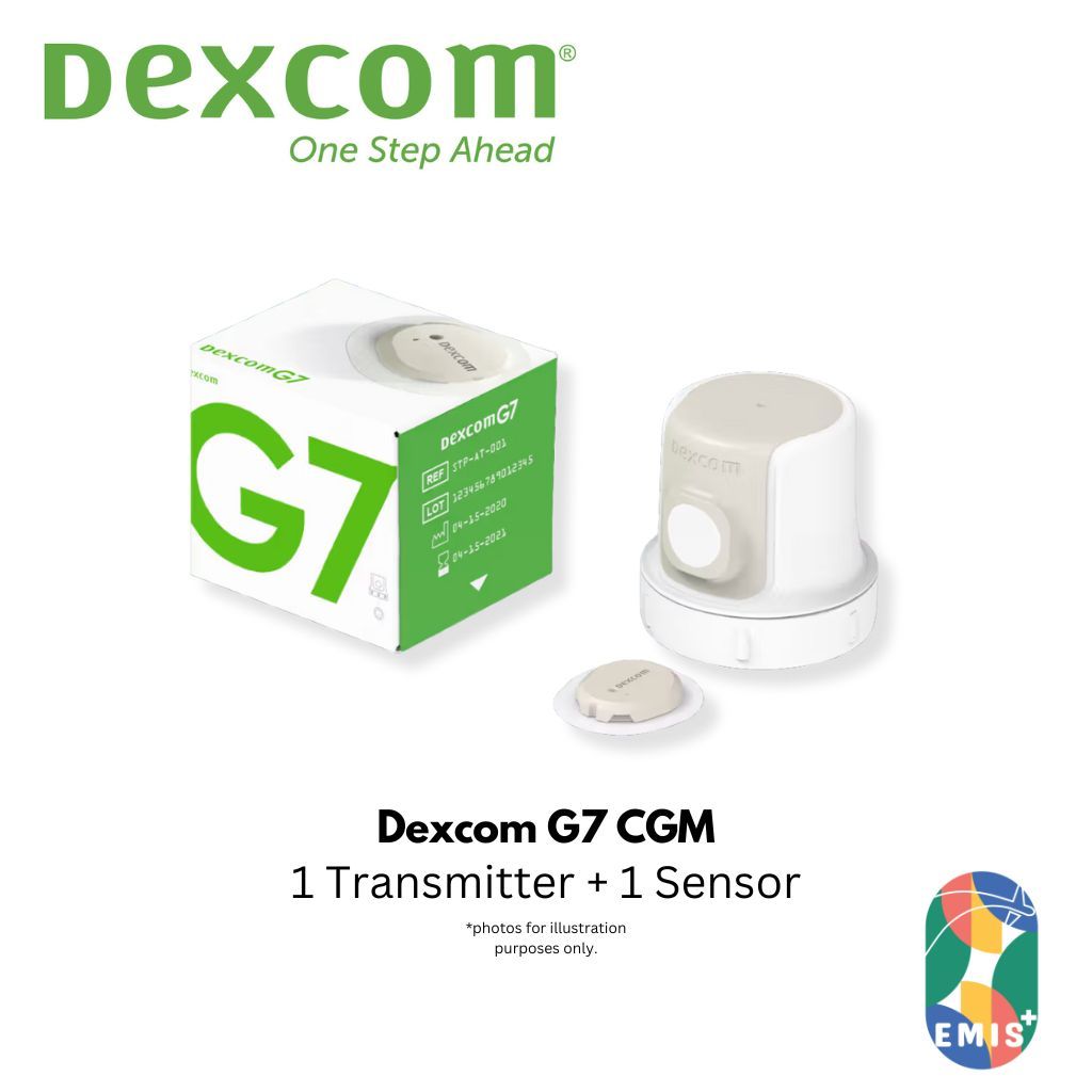 Dexcom G7 CGM Sensor | Real-Time Glucose Monitoring | Zero Fingersticks | 10-Day Wear | Waterproof