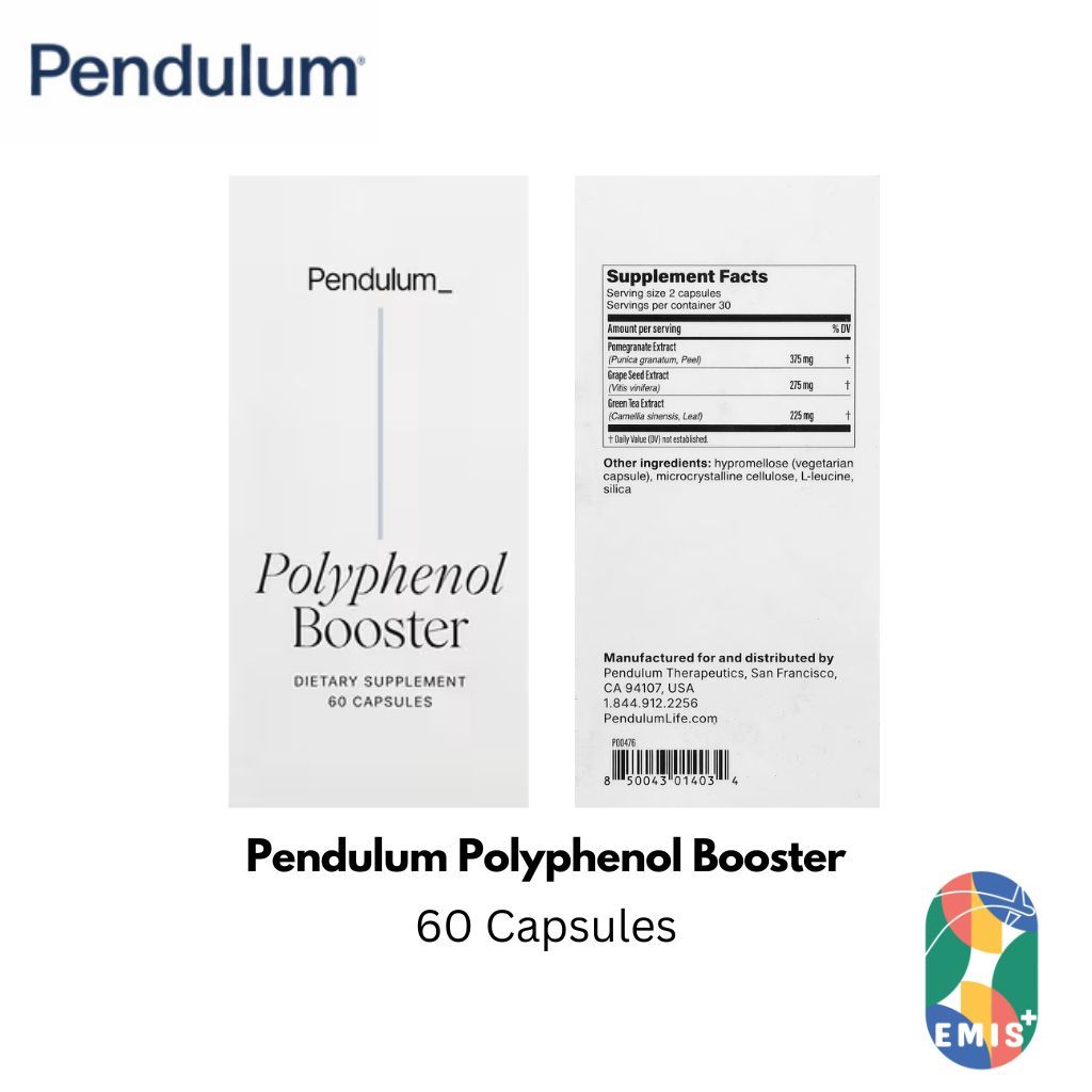 [60 caps] Pendulum Polyphenol Booster | Prebiotic Gut & Antioxidant Support | EMIS+