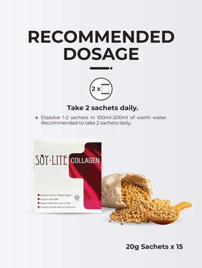 Herbal Pharm Soy-Lite Collagen 20g x 15 Sachets - Herbal Pharm Singapore