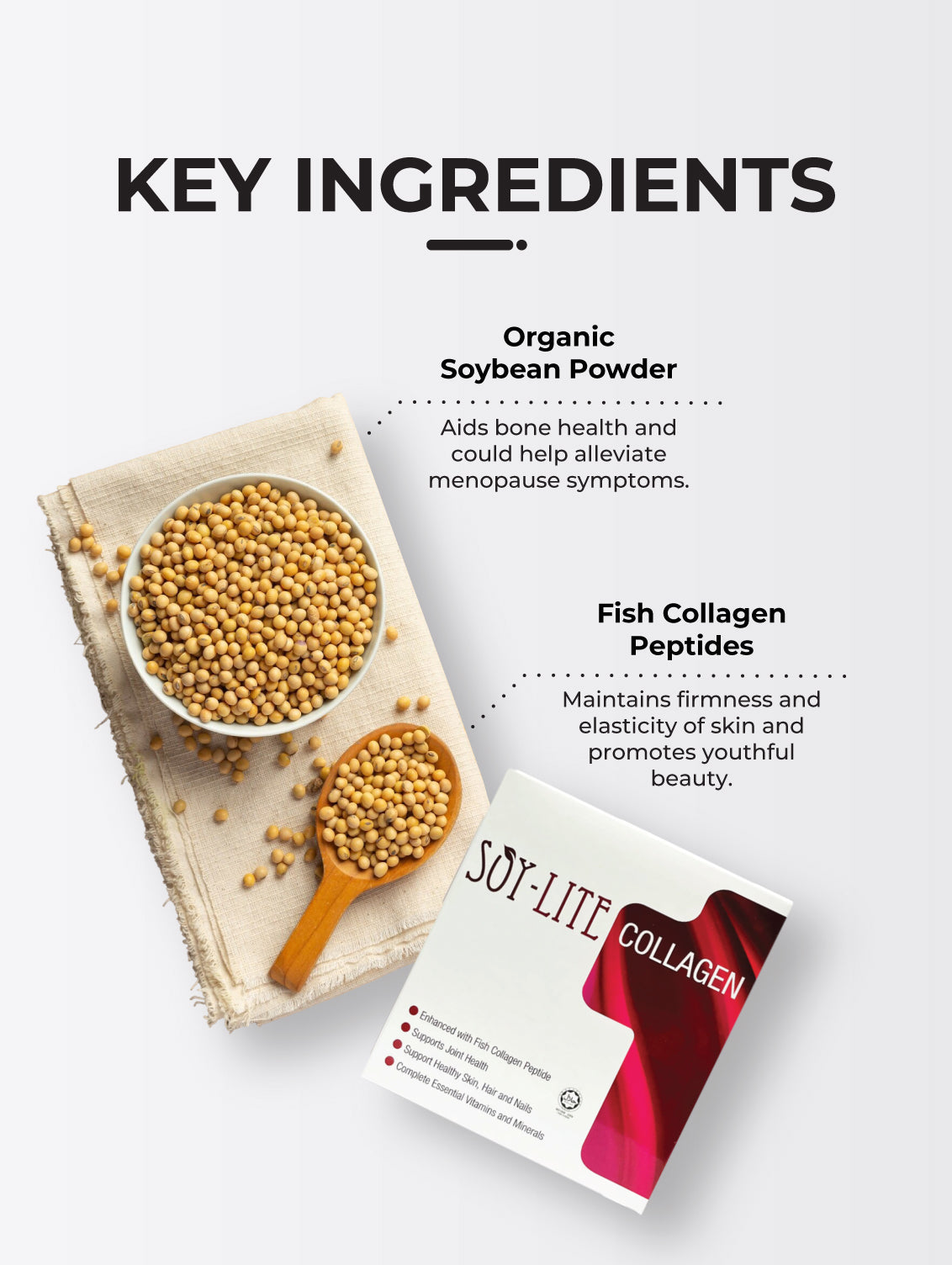 Herbal Pharm Soy-Lite Collagen 20g x 15 Sachets - Herbal Pharm Singapore