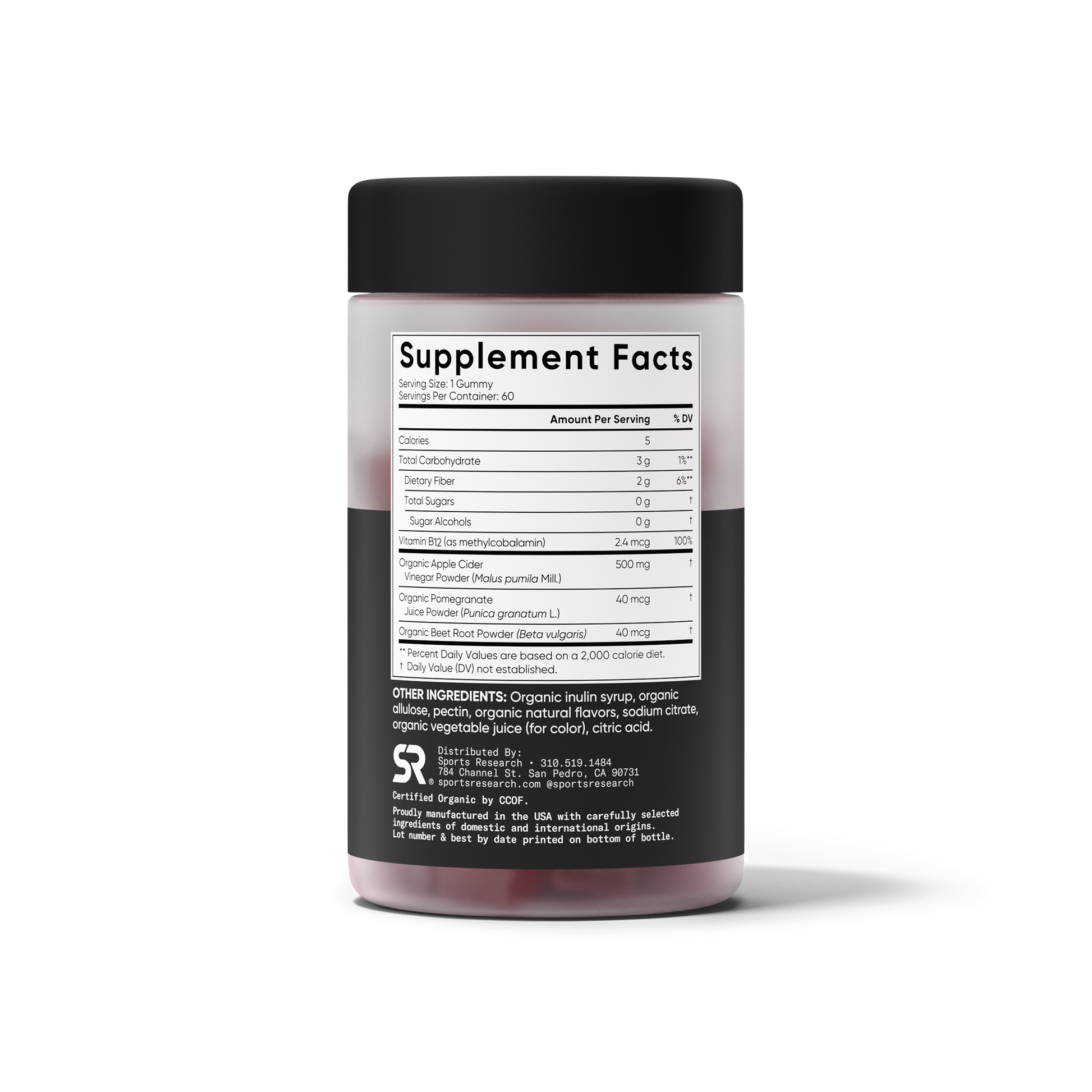 Organic Apple Cider Vinegar Gummies by Sports Research