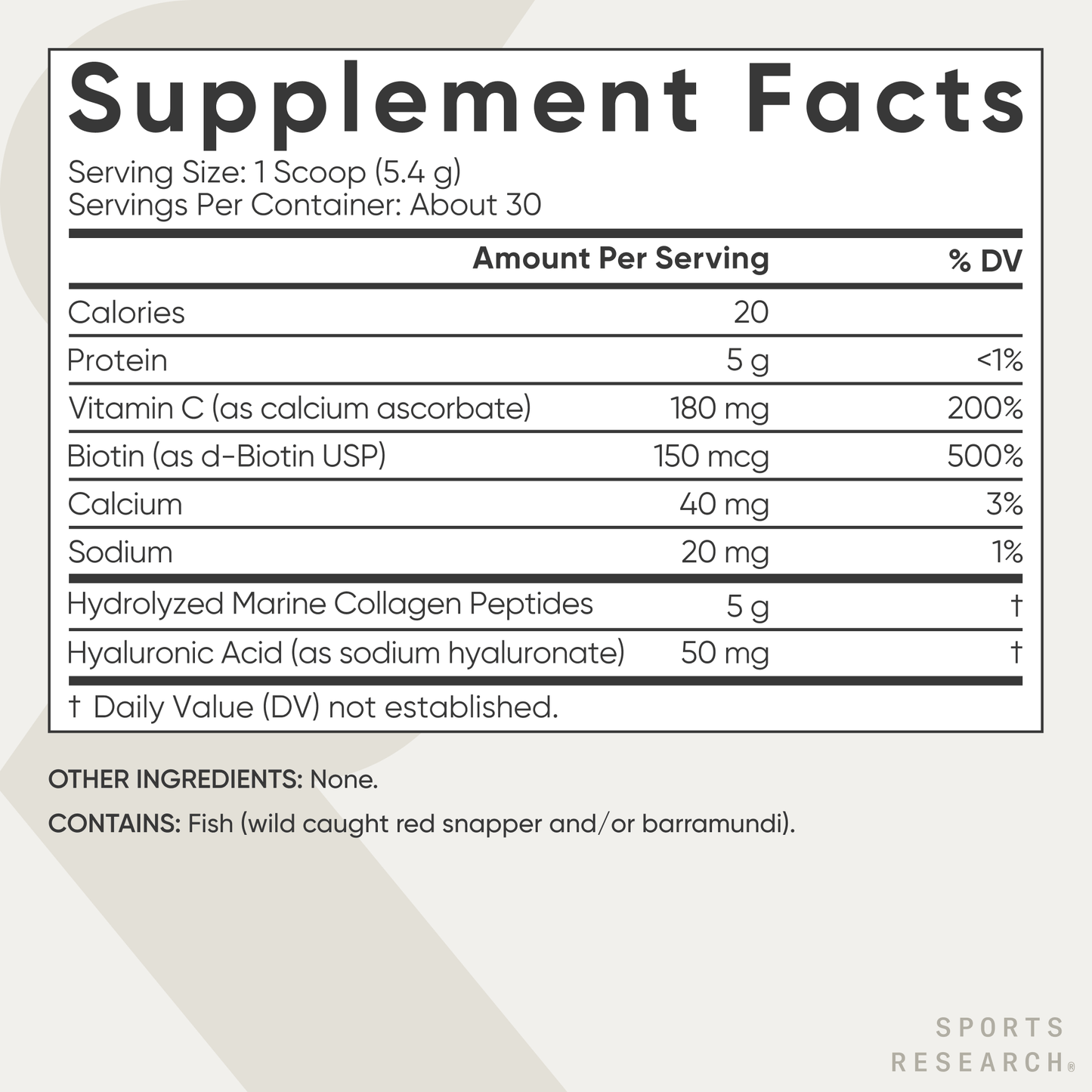 Marine Collagen Complex by Sports Research