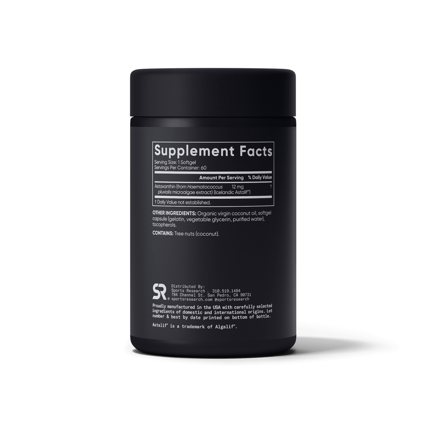 Astaxanthin 12mg (60 softgels) by Sports Research