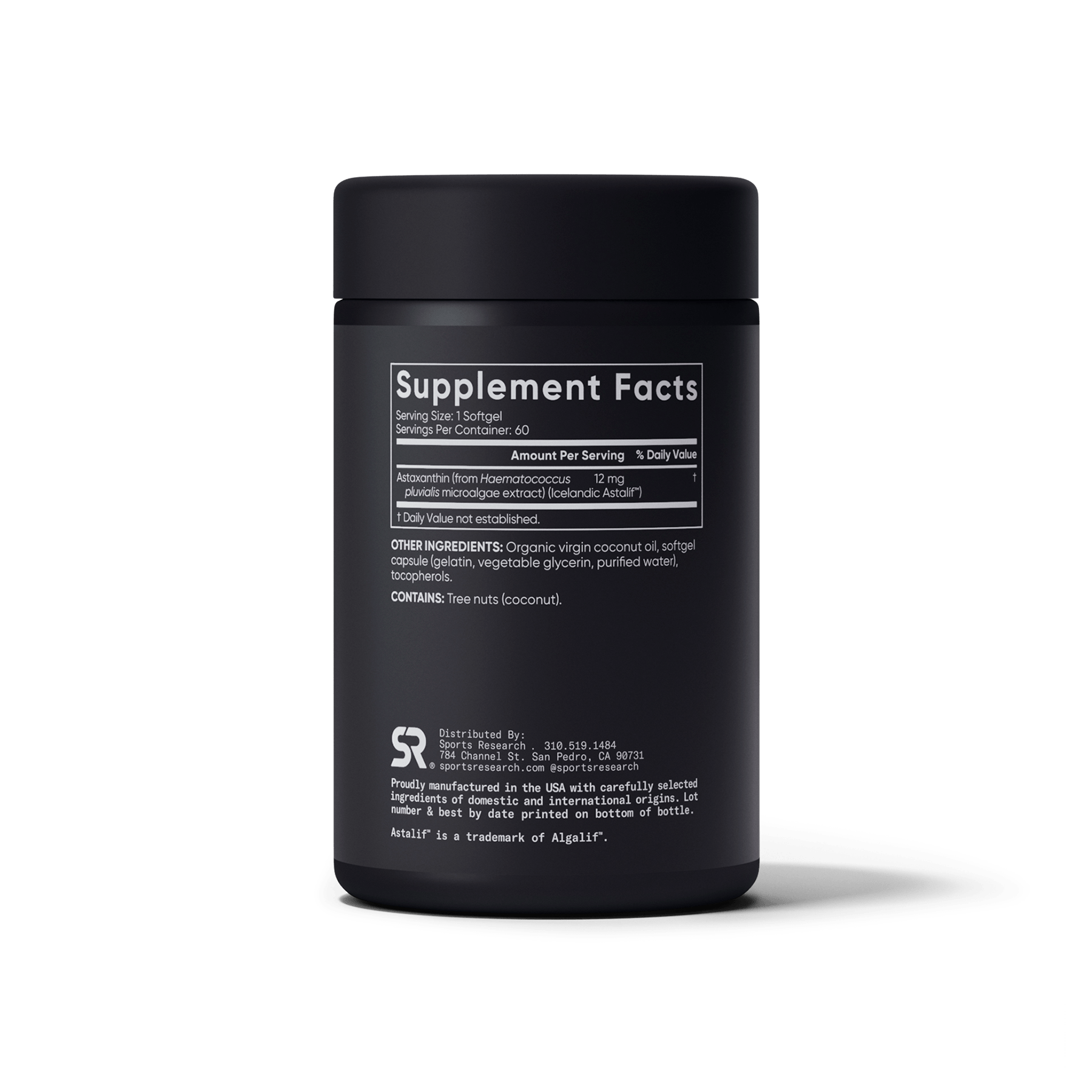 Astaxanthin 12mg (60 softgels) by Sports Research