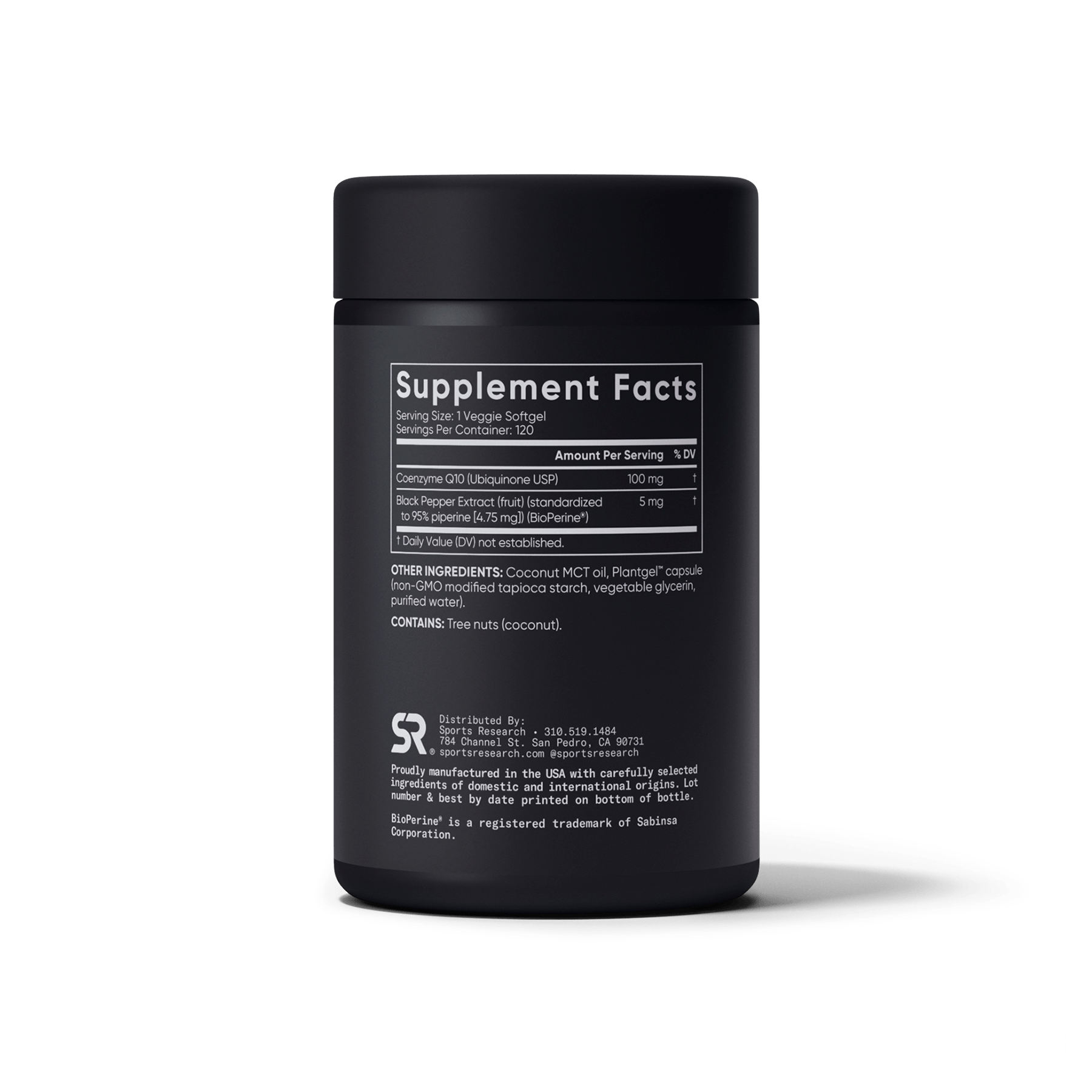 CoQ10 100mg (120 veggie softgels) by Sports Research