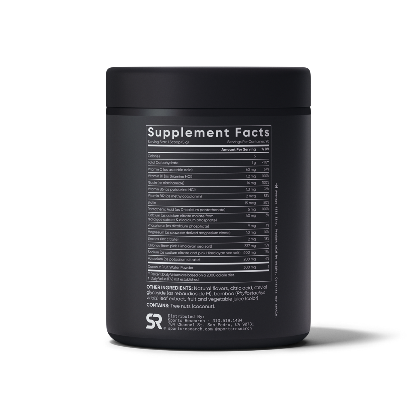 Hydrate Electrolytes Jar by Sports Research
