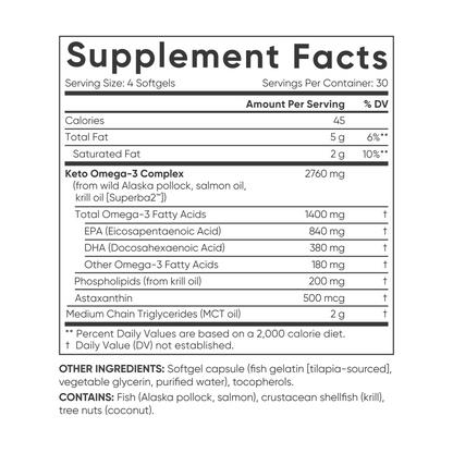 Sports Research Omega-3 with Krill Phospholipids and MCT Oil