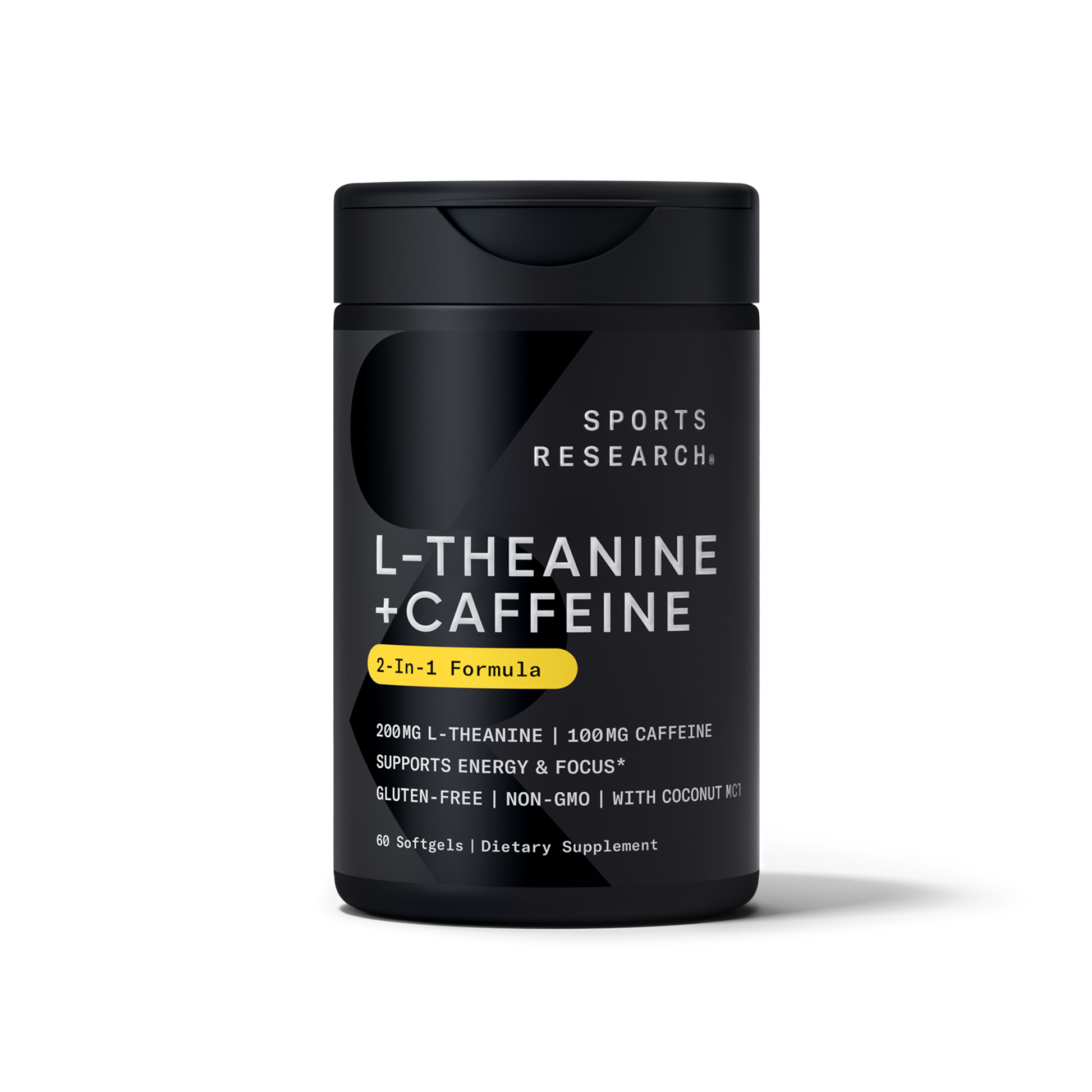 L-Theanine + Caffeine (60 softgels) by Sports Research