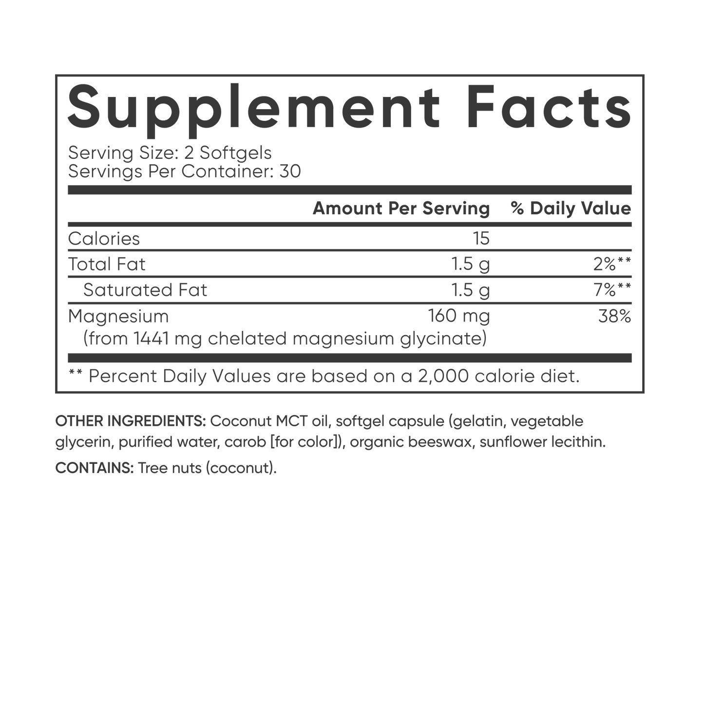 Magnesium Glycinate Softgel by Sports Research