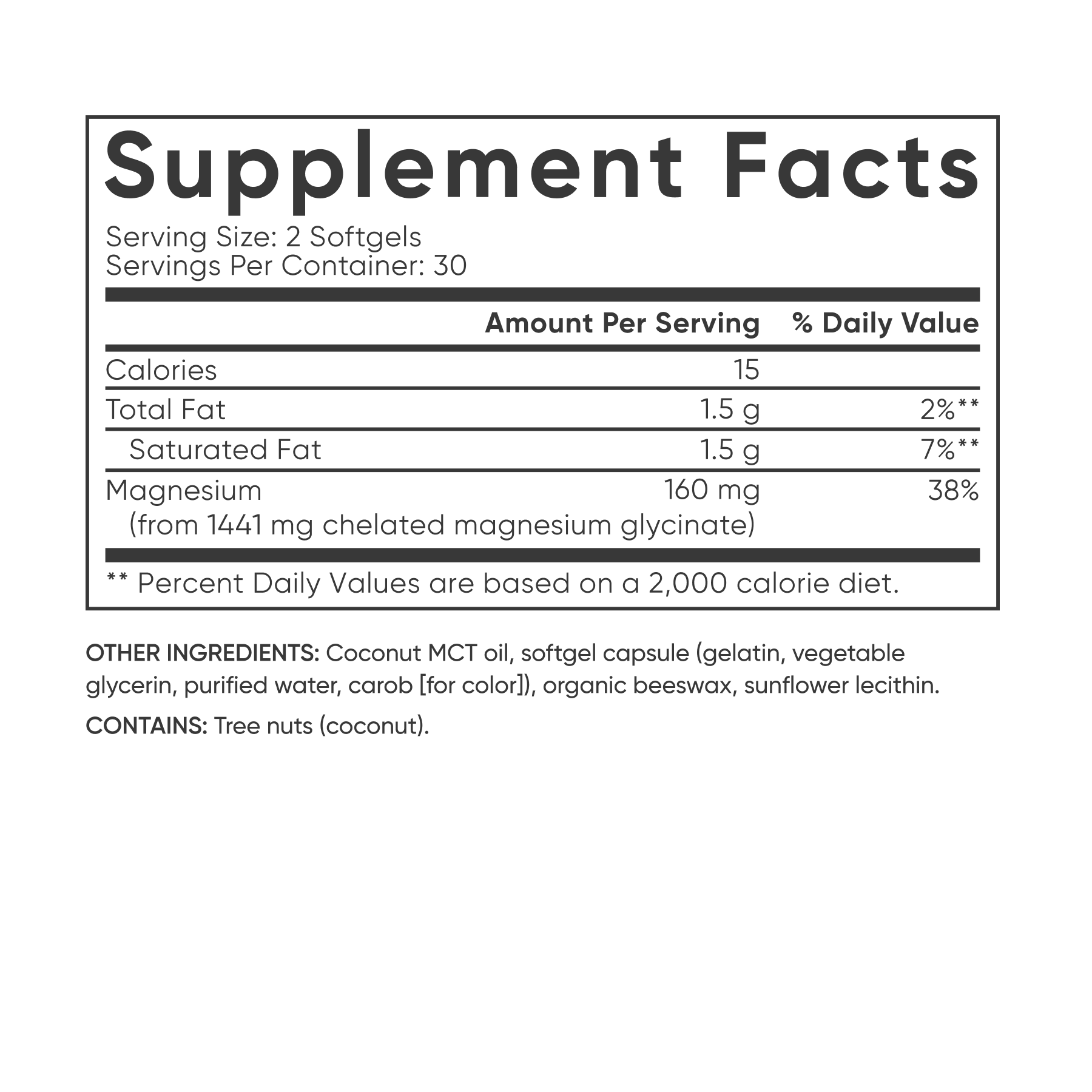 Magnesium Glycinate Softgel by Sports Research