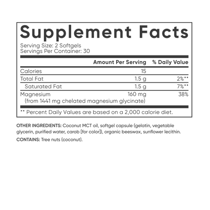 Magnesium Glycinate Softgel by Sports Research