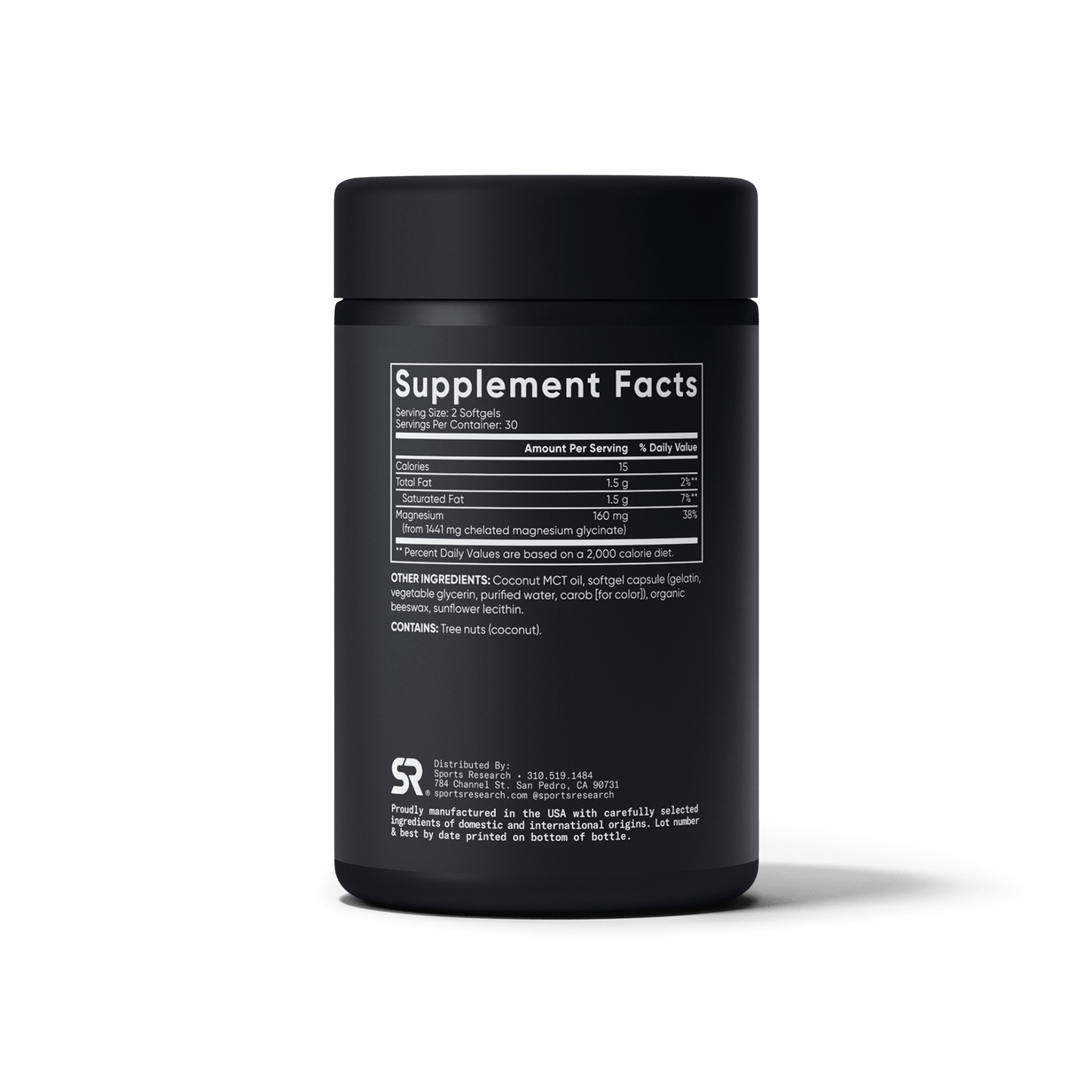 Magnesium Glycinate Softgel by Sports Research