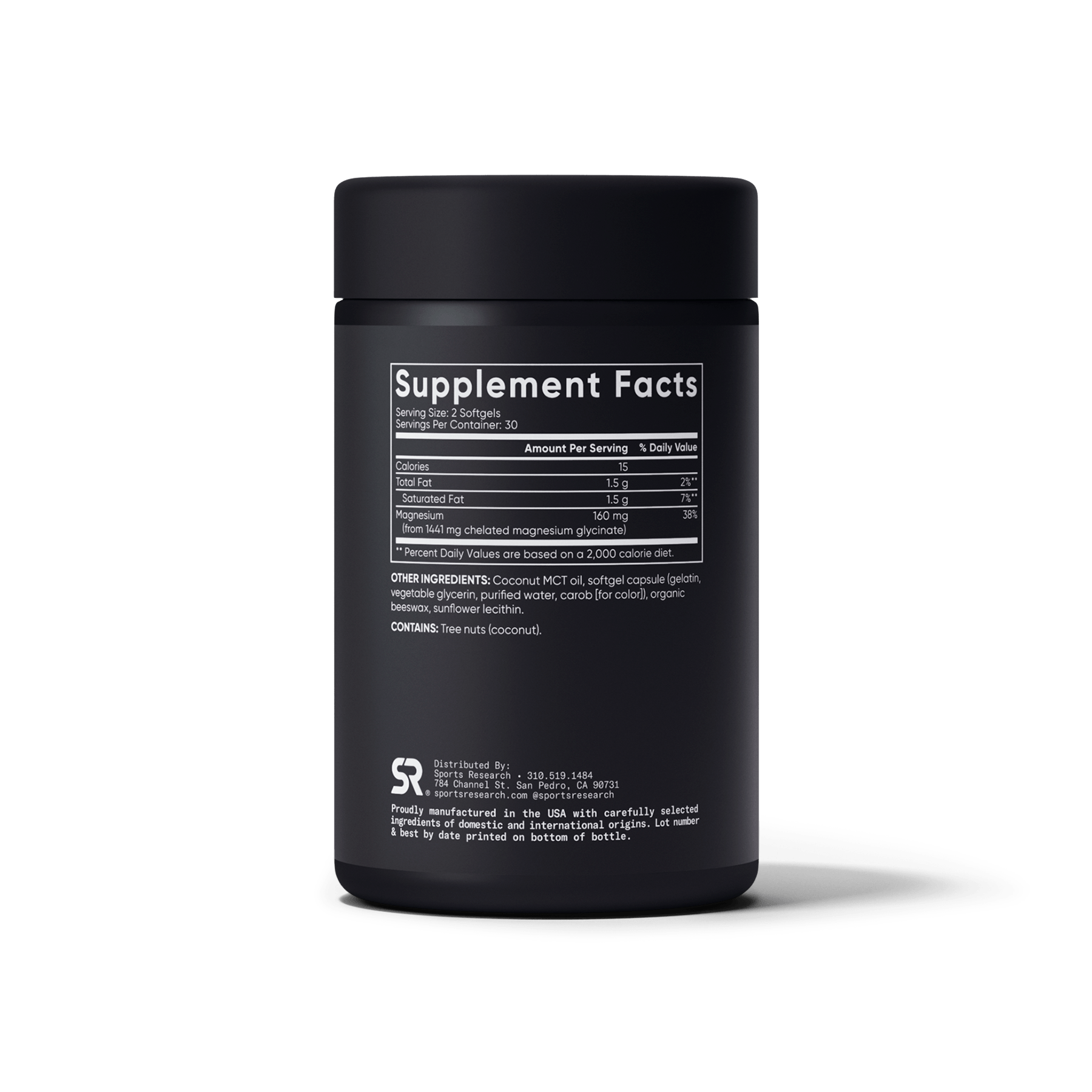 Magnesium Glycinate Softgel by Sports Research