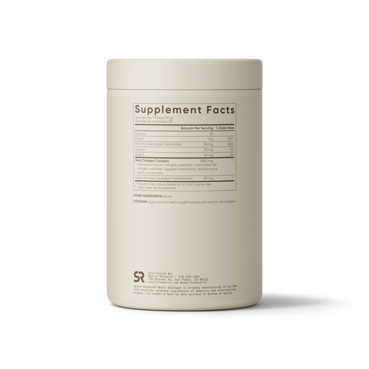 Multi Collagen Powder with 5 Types of Collagen by Sports Research