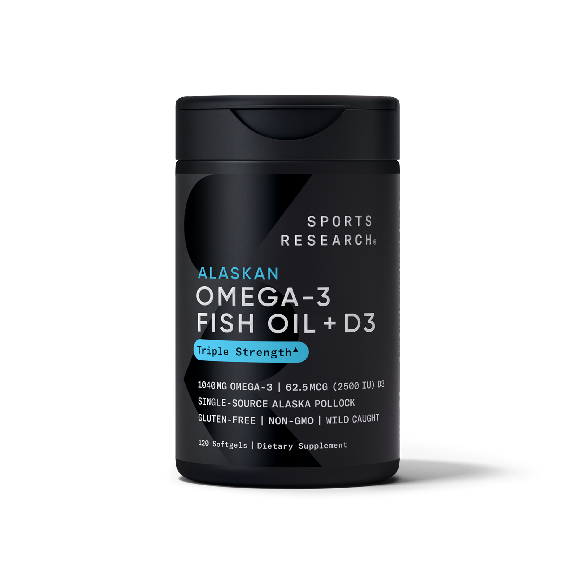 Omega-3 Fish Oil + Vitamin D3 by Sports Research