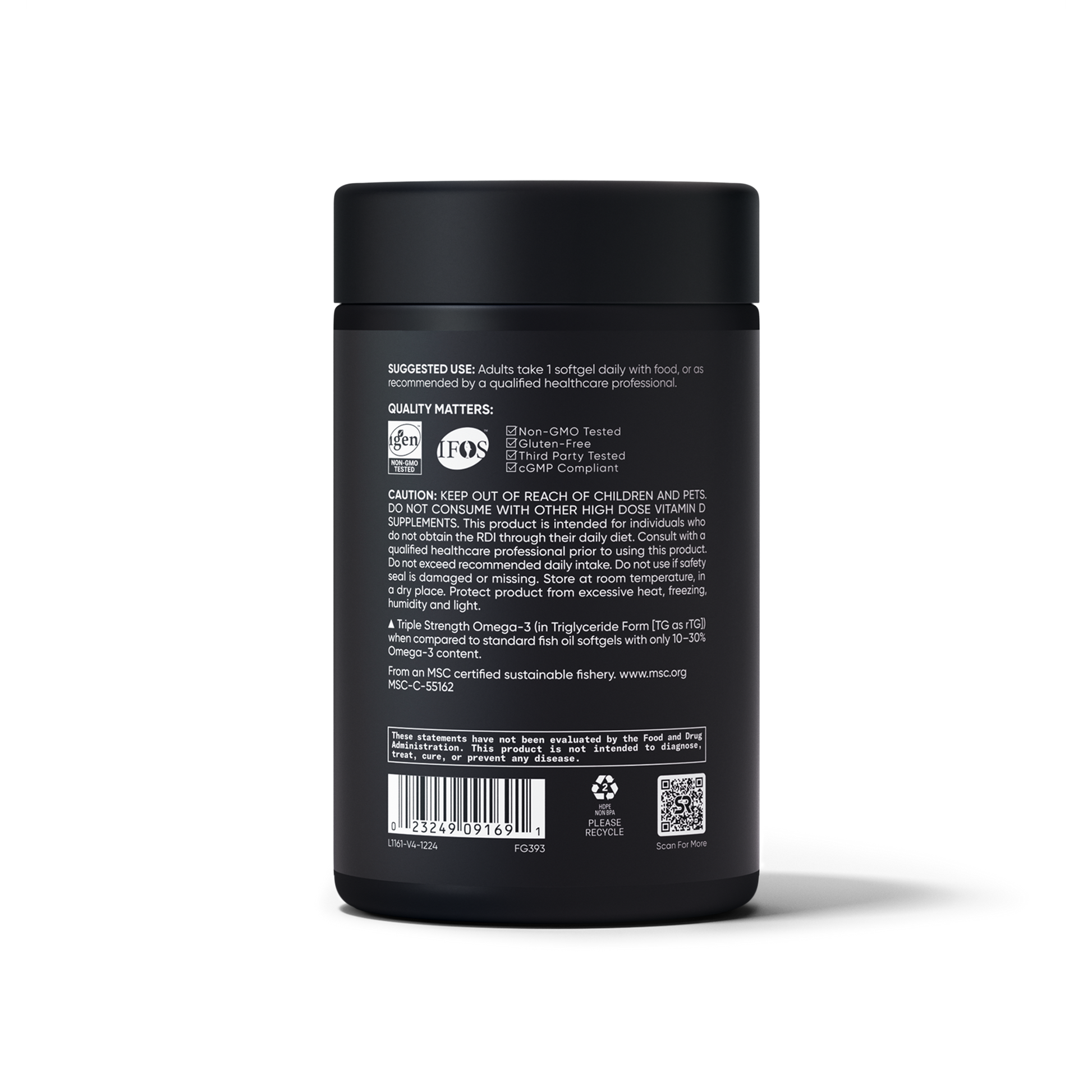 Omega-3 Fish Oil + Vitamin D3 by Sports Research